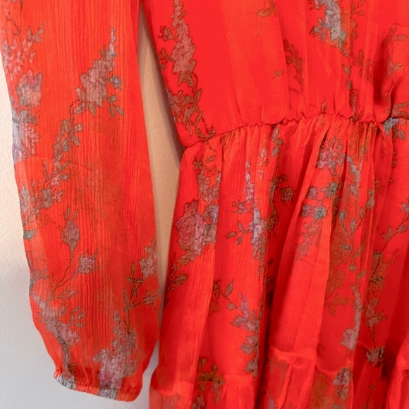 Karina Grimaldi Dress -Stunning with sheer sleeves! - Picture 2 of 3